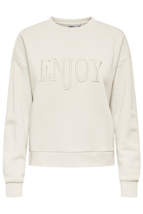 Only beige dames sweater | Vooraanzicht