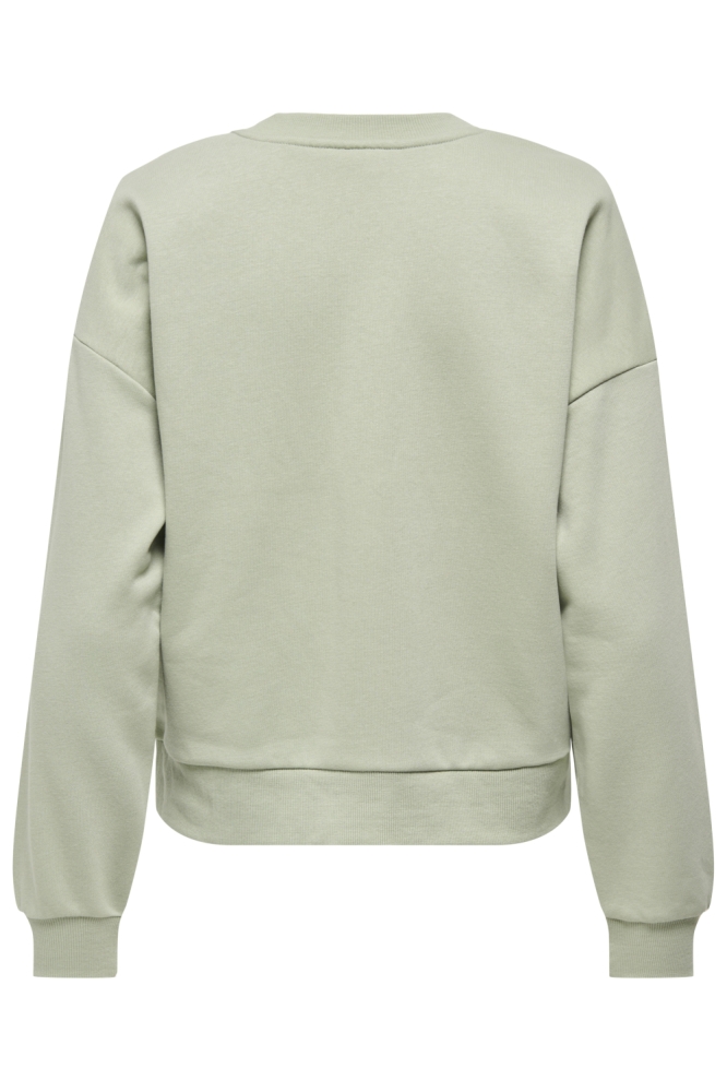 Only groene dames sweater | Achteraanzicht