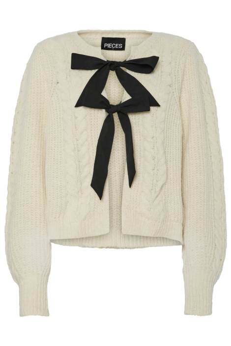 Pieces beige dames vest | Vooraanzicht