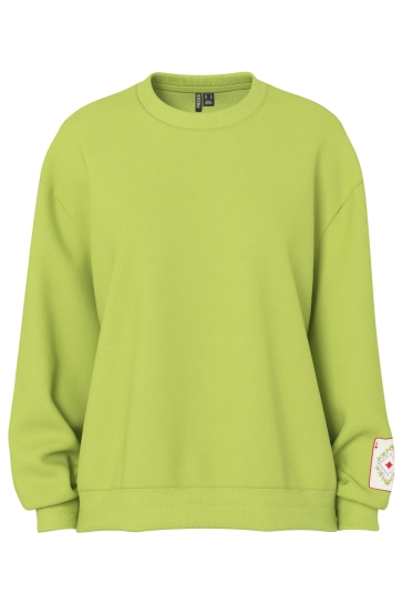 Pieces Trui PCMUGGI LS SWEAT 17163383 Dark Citron/Envelope