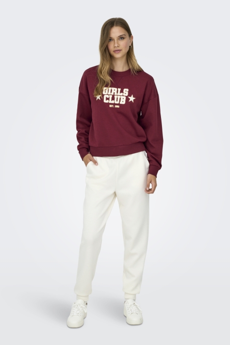 Only bordeaux dames sweater | Model