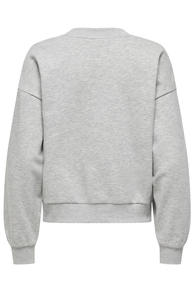 Only grijze dames sweater | Achteraanzicht
