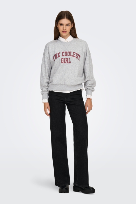 Only grijze dames sweater | Model