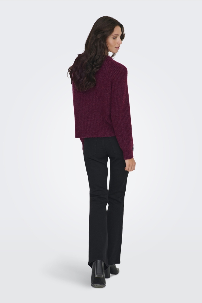 Only bordeaux dames trui | Model