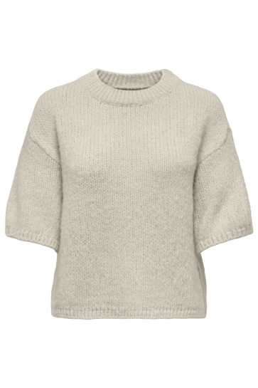 Jacqueline de Yong Trui JDYLINEA S/S PULLOVER O-NECK KNT NO 15367237 BIRCH