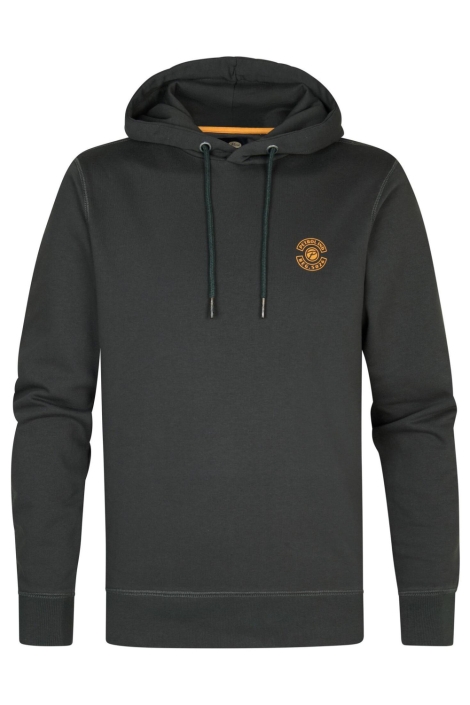 Petrol Industries grijze heren sweater | Vooraanzicht