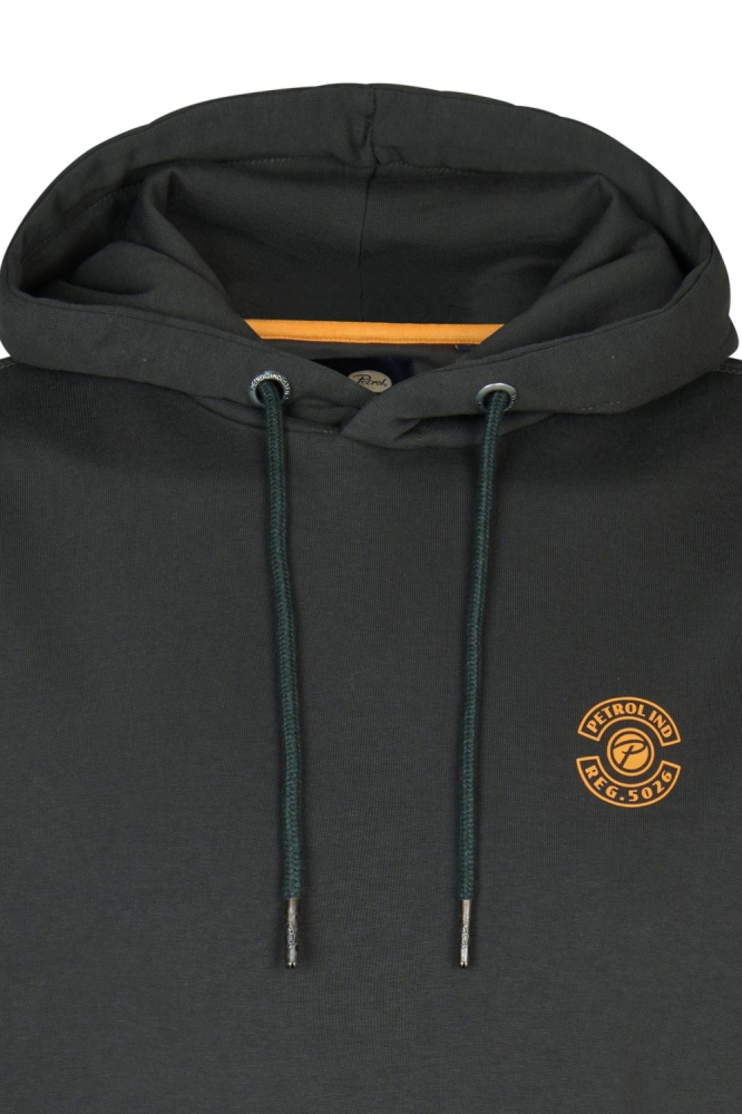 Petrol Industries grijze heren sweater | Close up
