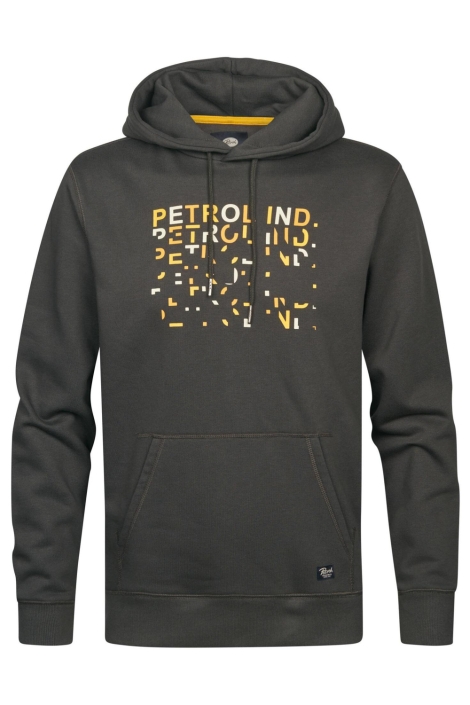 Petrol Industries grijze heren sweater | Vooraanzicht