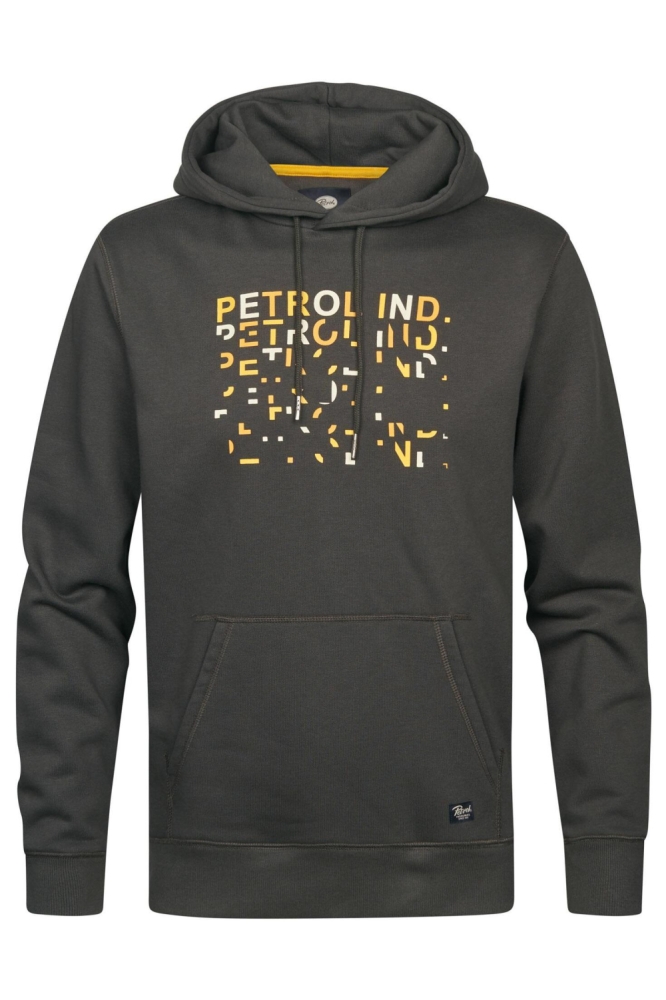 Petrol Industries grijze heren sweater | Vooraanzicht