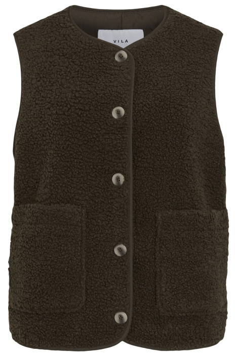 Vila bruine dames gilet | Vooraanzicht