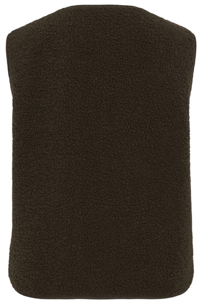 Vila bruine dames gilet | Achteraanzicht