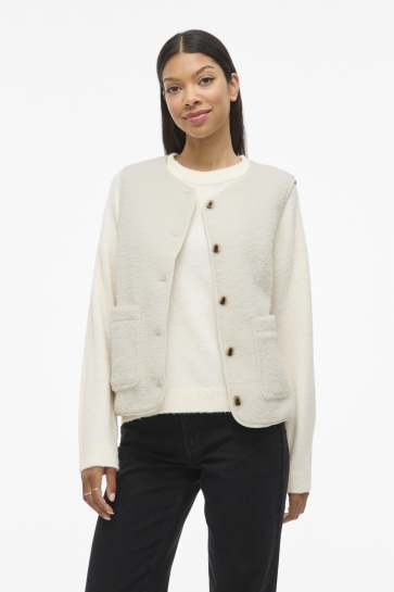 Vila Vest VIADA TEDDY VEST 14105099 BIRCH
