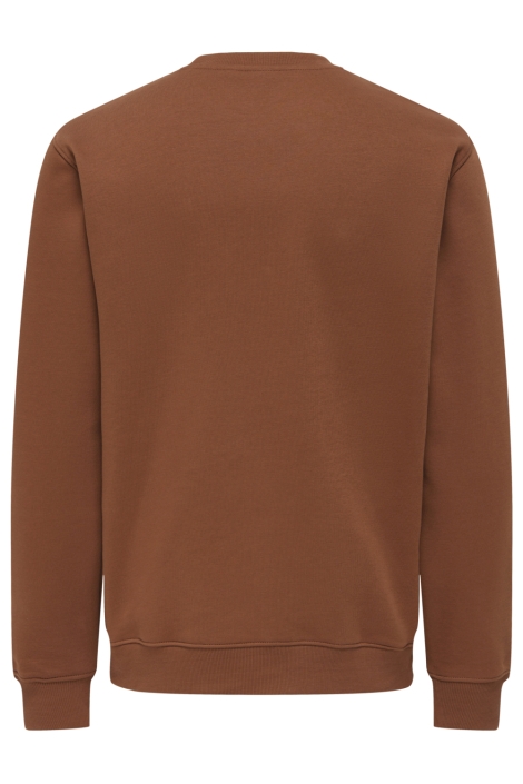 Only cognac heren sweater | Achteraanzicht