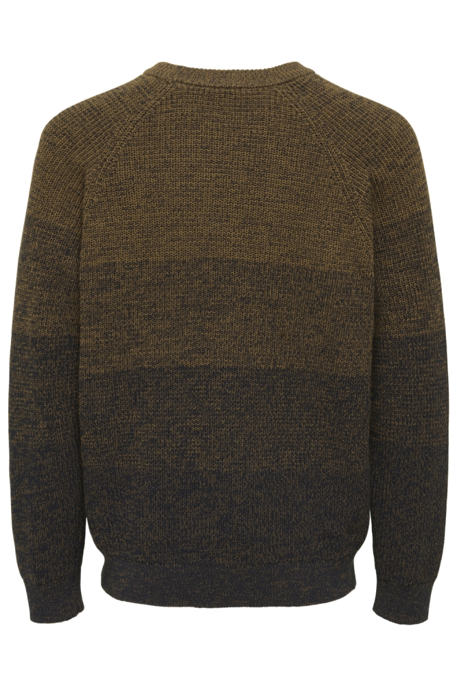 Only & Sons bruine heren trui | Achteraanzicht