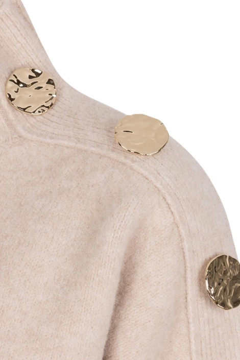 EsQualo zand dames trui | Close up