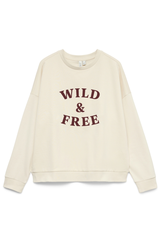 Vero Moda beige dames sweater | Vooraanzicht