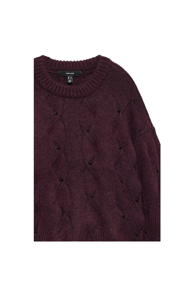 Vero Moda bordeaux dames trui | Close up
