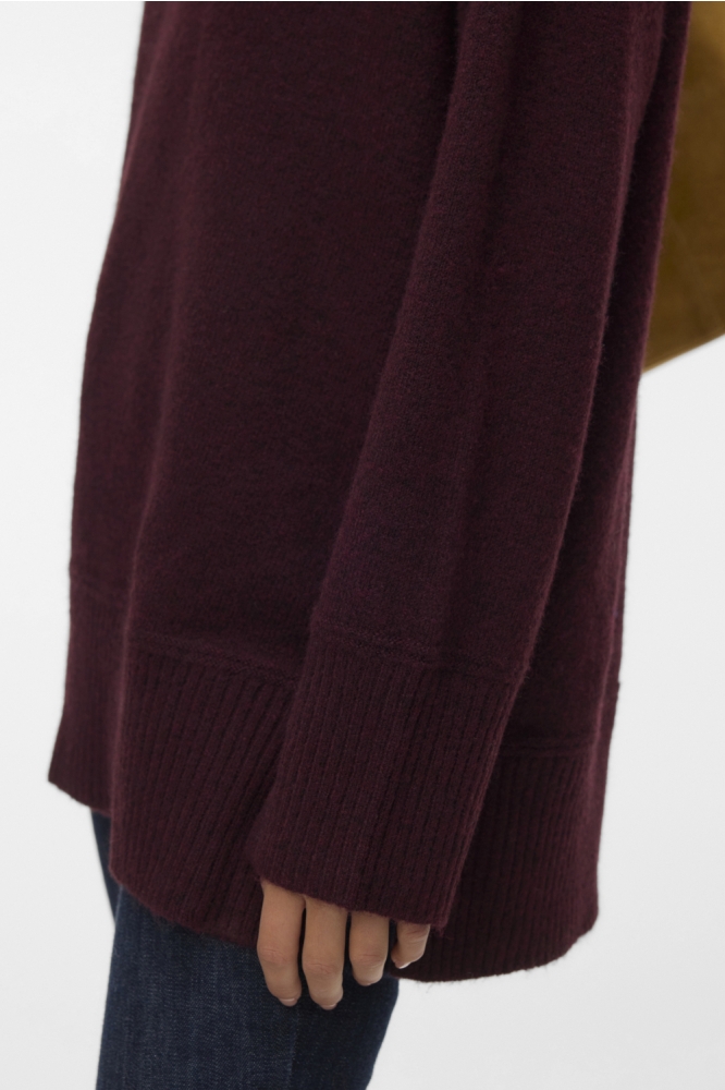 Vero Moda bordeaux dames trui | Close up