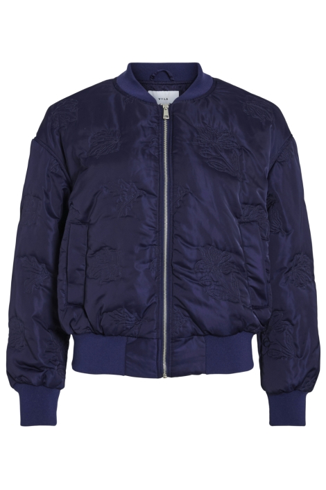 Vila blauwe dames jas | Vooraanzicht