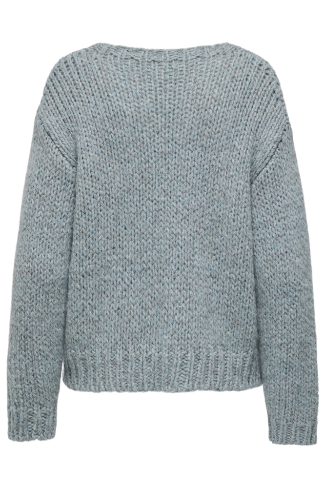 Only blauwe dames trui | Achteraanzicht