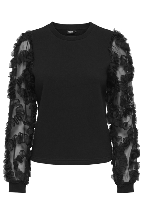 Only zwarte dames sweater | Vooraanzicht