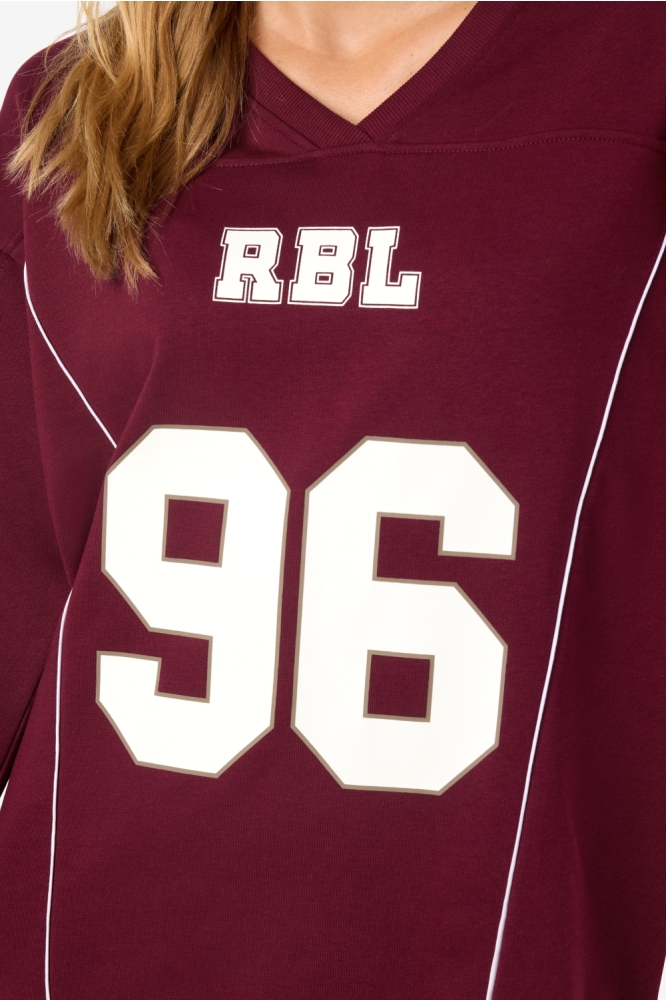Noisy may bordeaux dames sweater | Close up
