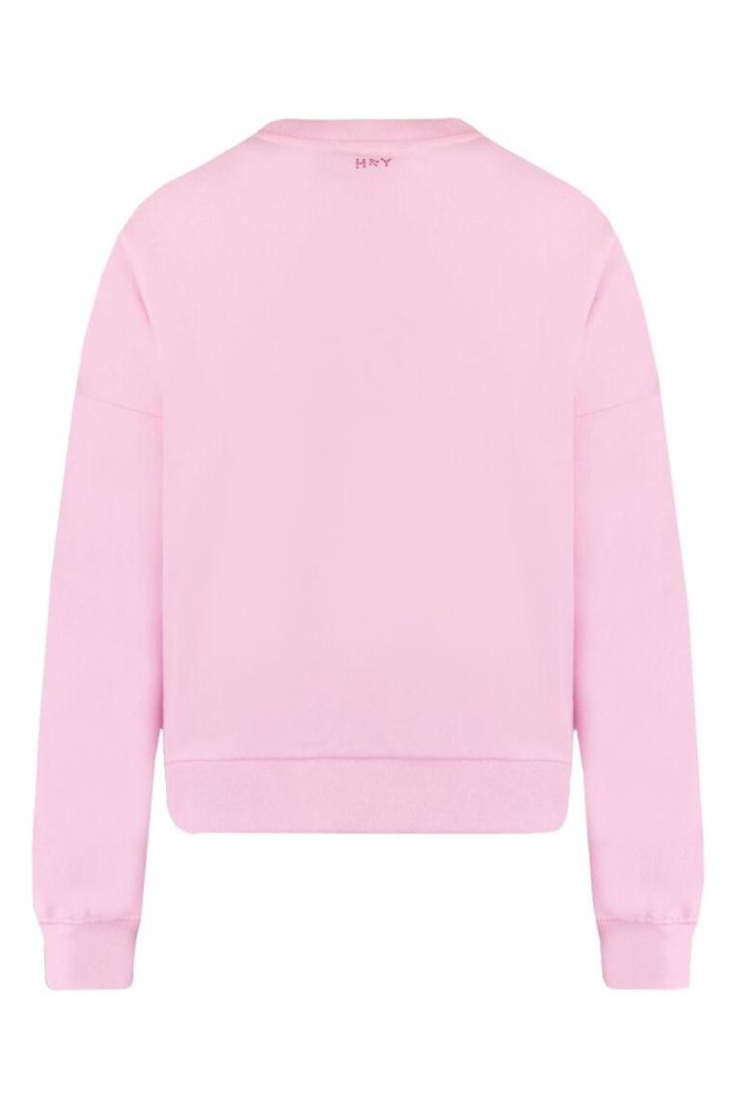 Harper & Yve blauwe dames sweater | Achteraanzicht