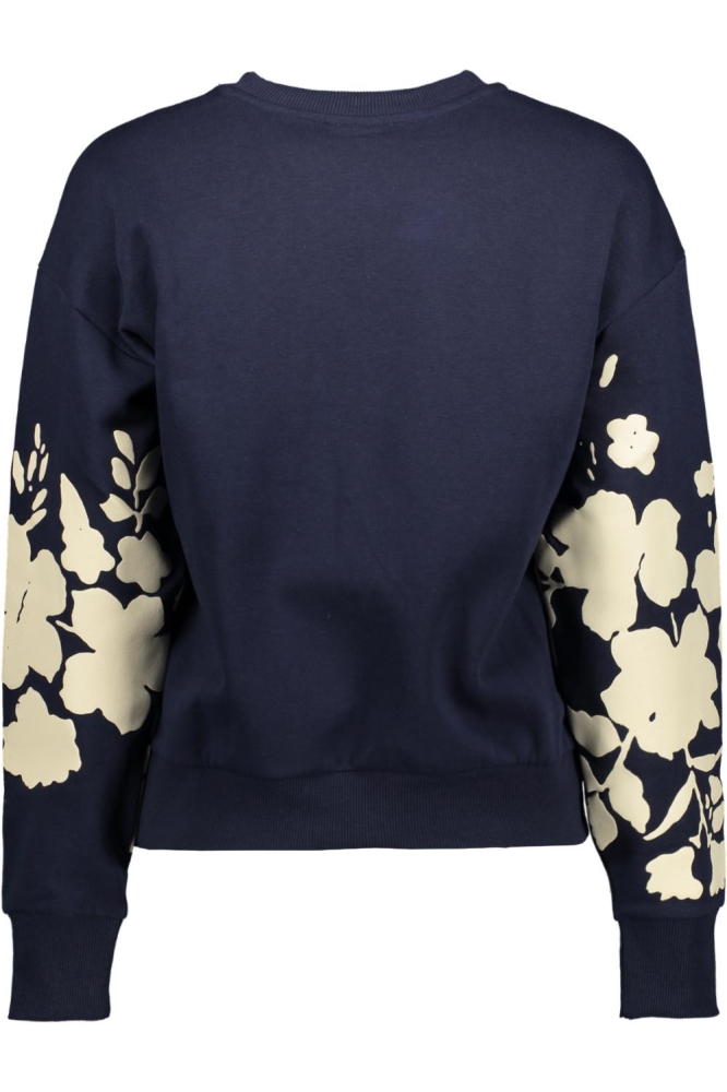 Jacqueline de Yong blauwe dames sweater | Achteraanzicht