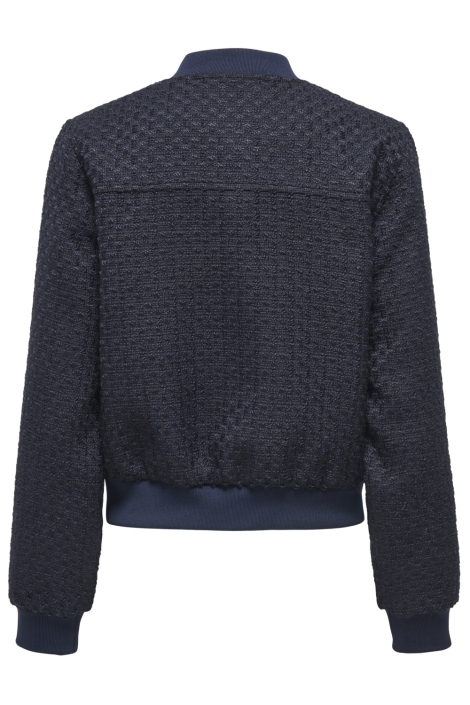 Jacqueline de Yong blauwe dames vest | Achteraanzicht