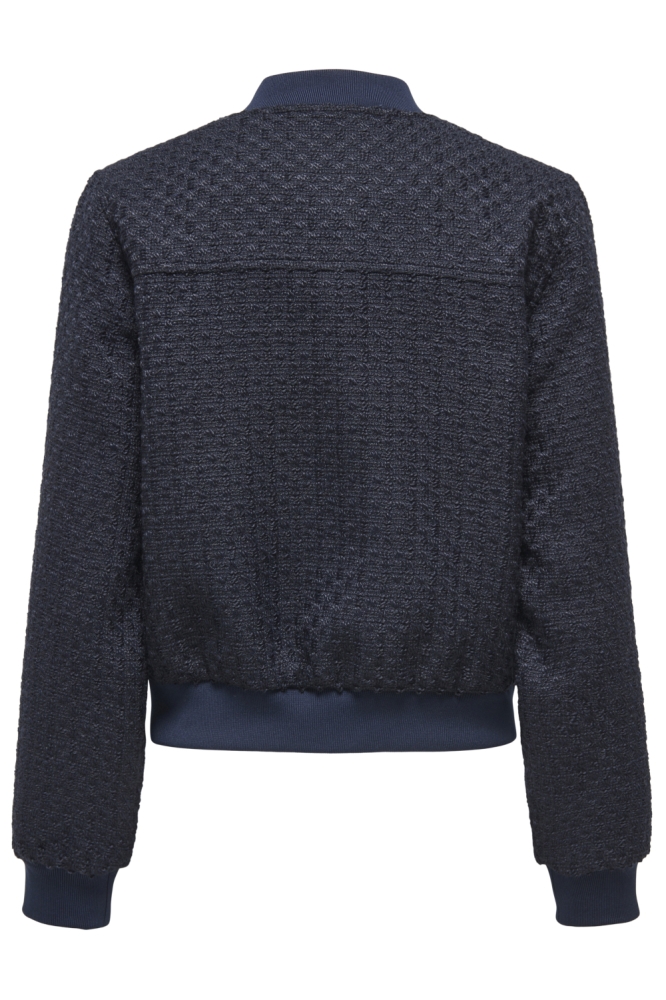 Jacqueline de Yong blauwe dames vest | Achteraanzicht