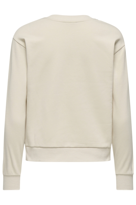 Jacqueline de Yong beige dames sweater | Achteraanzicht