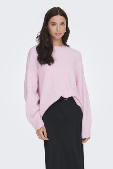 Jacqueline de Yong Trui JDYSONJA L/S O-NECK PULLOVER KNT 15361171 PINK LADY
