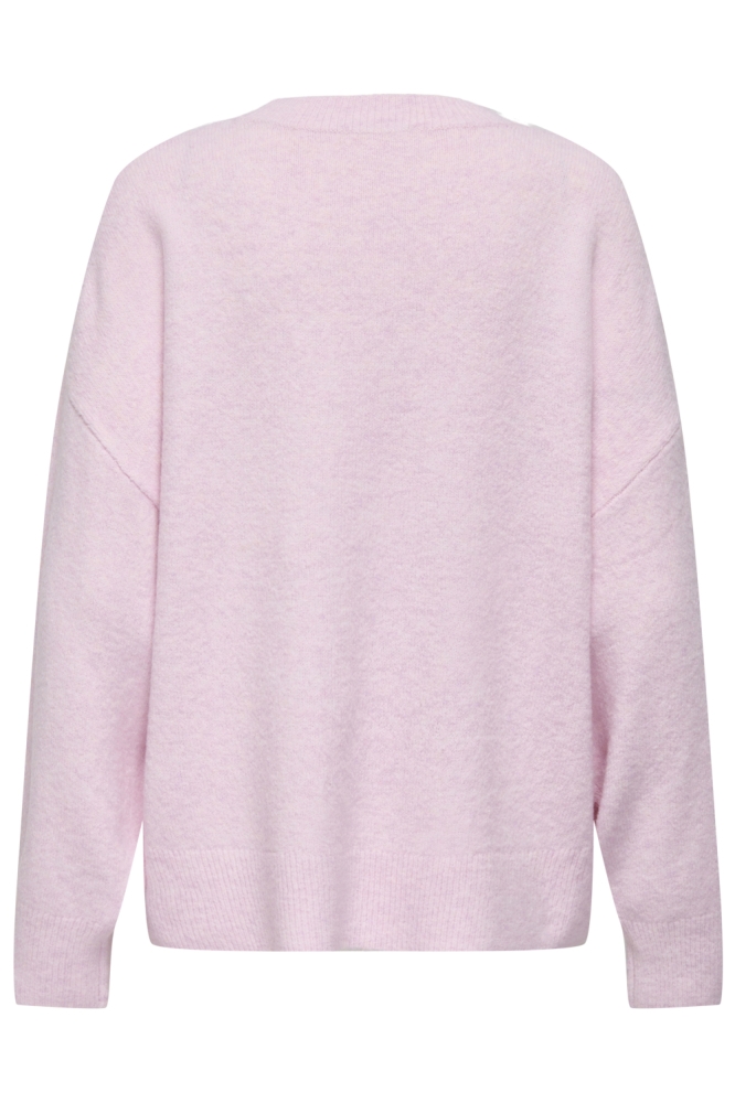 Jacqueline de Yong roze dames trui | Achteraanzicht