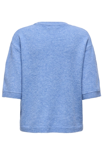 Jacqueline de Yong JDYSONJA S/S O-NECK PULLOVER KNT 15361130 Provence/MELANGE