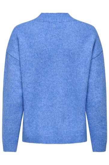 Jacqueline de Yong JDYSILJA L/S V-NECK BOXY PULLOVER K 15361185 Provence/MELANGE