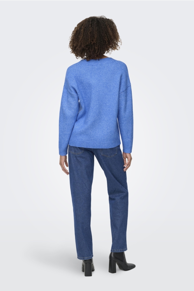 Jacqueline de Yong blauwe dames trui | 