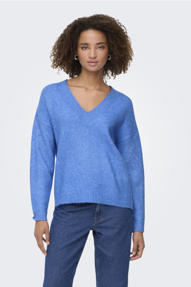 Jacqueline de Yong blauwe dames trui | 