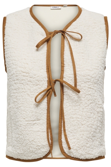 Only ONLAGATE S/L TEDDY VEST SWT 15364950 Birch
