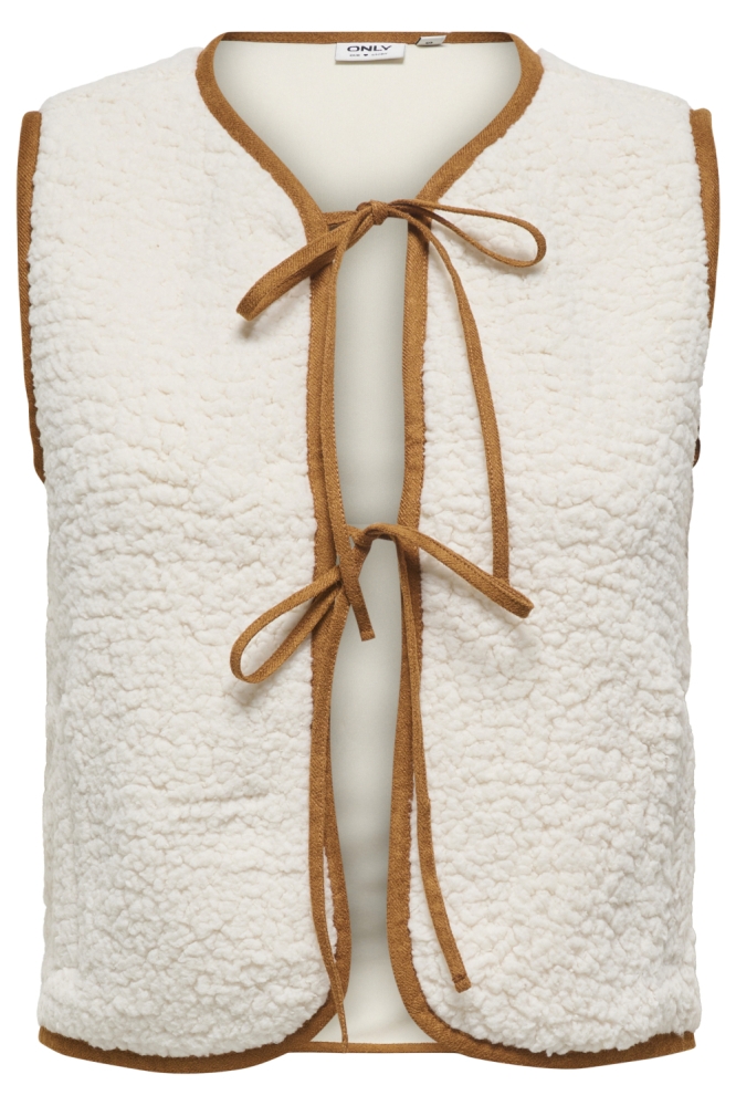 Only beige dames gilet | Vooraanzicht