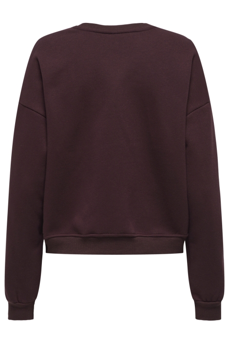Only bruine dames sweater | Achteraanzicht