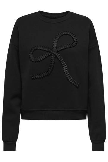 Only Trui ONLELISANNA O-NECK BOX SWT 15363821 BLACK/BOW