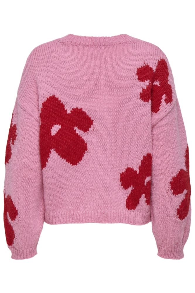 Only roze dames trui | Achteraanzicht