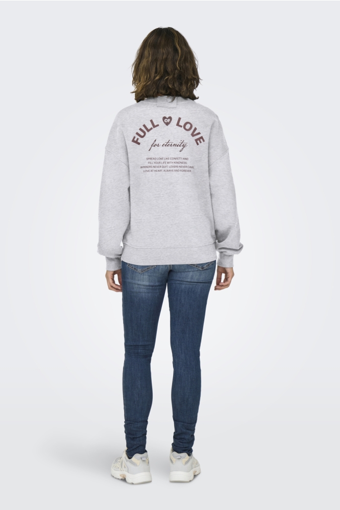 Only grijze dames sweater | Model
