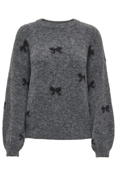 Only grijze dames trui | Vooraanzicht