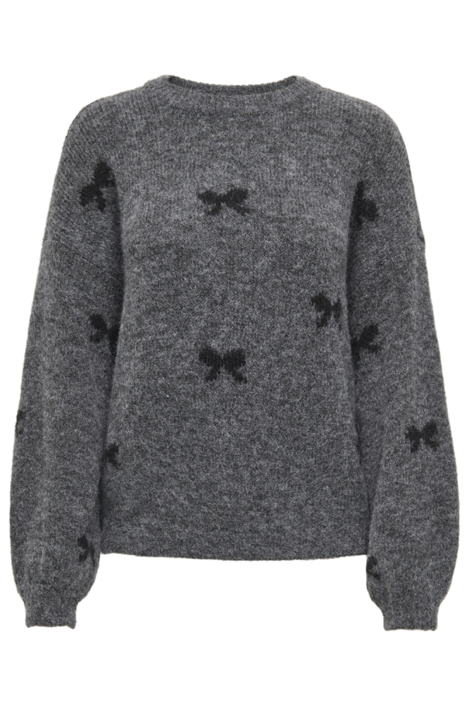 Only grijze dames trui | Vooraanzicht