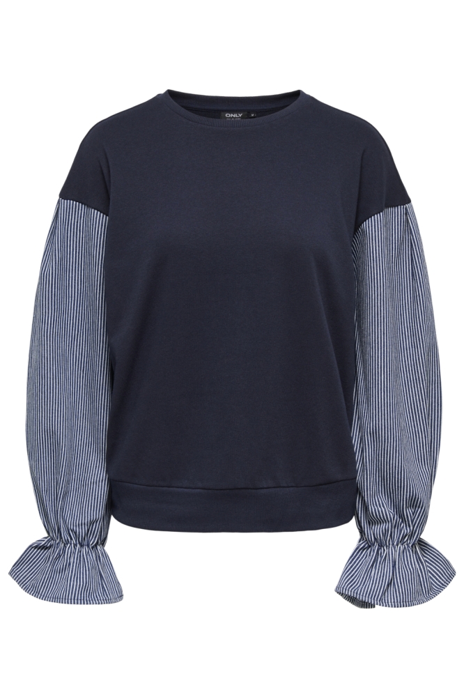 Only blauwe dames sweater | Vooraanzicht