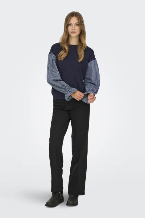 Only blauwe dames sweater | Model