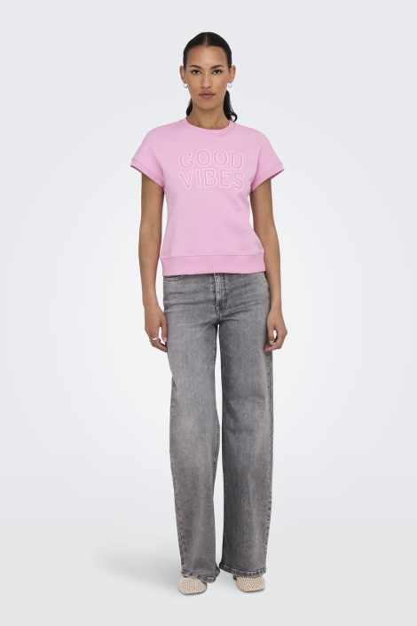 Only roze dames sweater | Model
