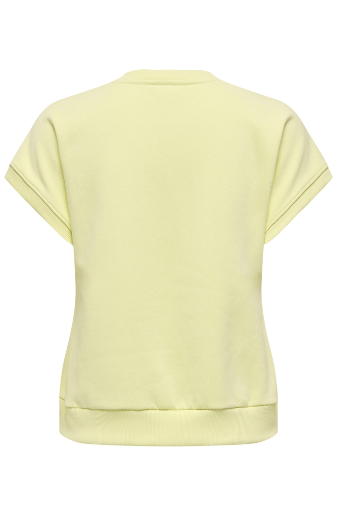 Only gele dames sweater | Achteraanzicht