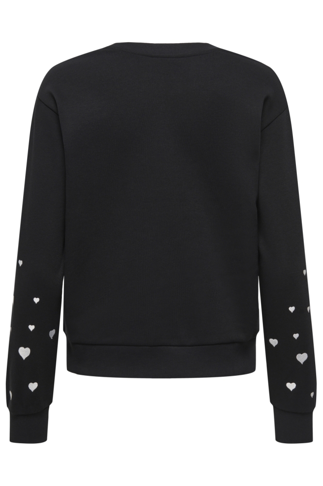 Jacqueline de Yong zwarte dames sweater | Achteraanzicht